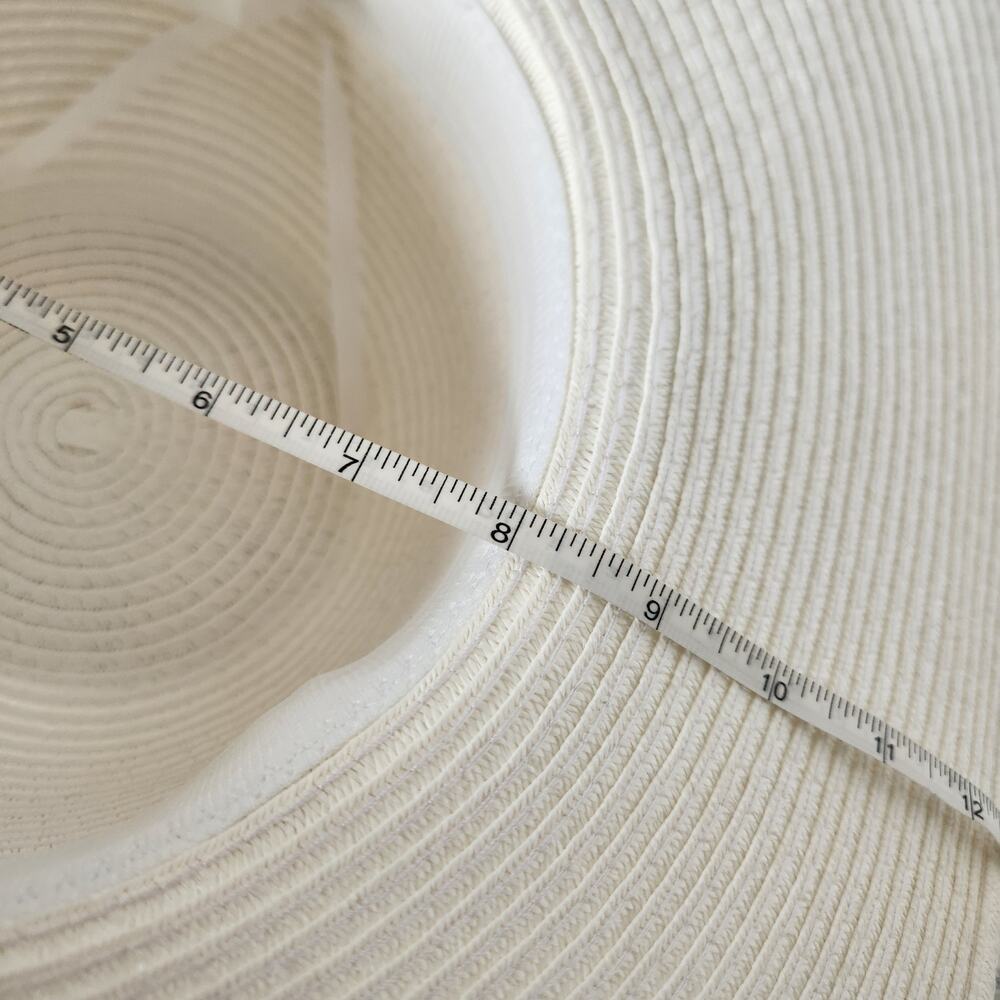 NWOT Shade & Shore White Target Straw Hat Paper Wide Brim Beach Sun Summer - Picture 9 of 10